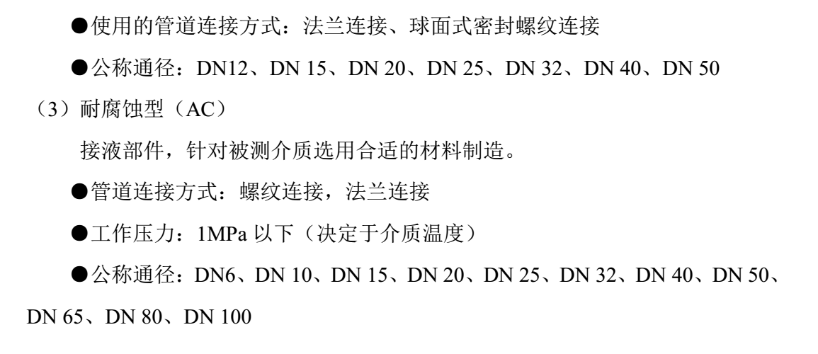 有機(jī)溶劑用渦輪流量計(jì)選型說明3